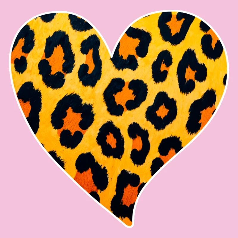Leopard Heart Pattern: Wild Temperament