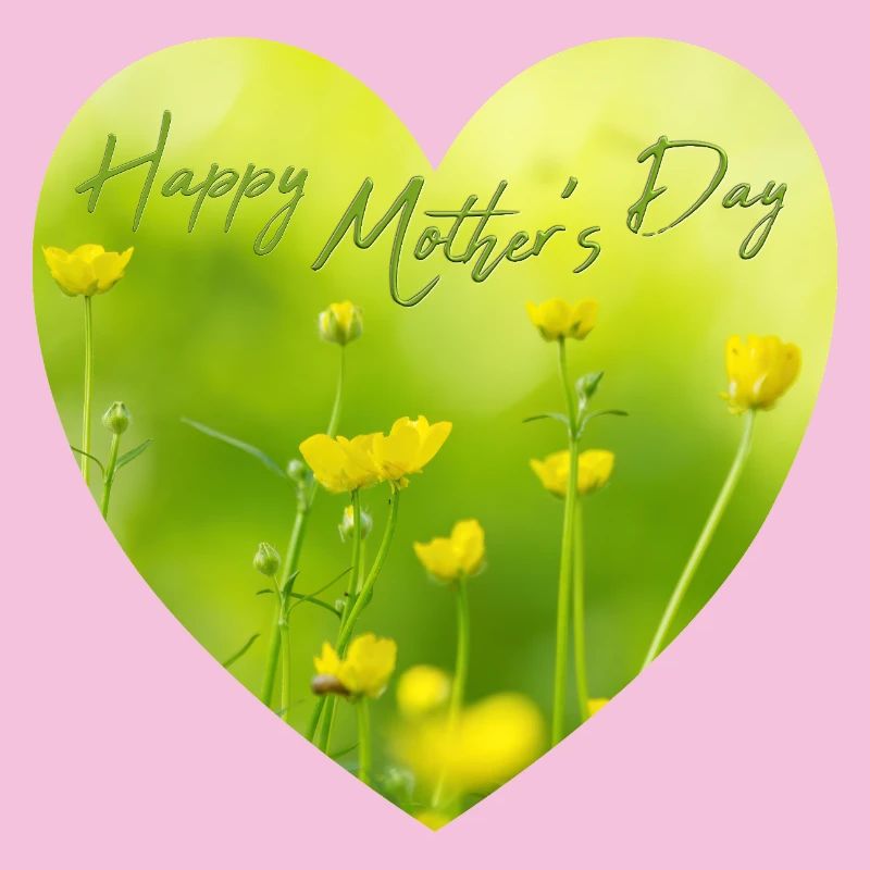 Herz mit Blumen zum Muttertag Geschenk Muttertag