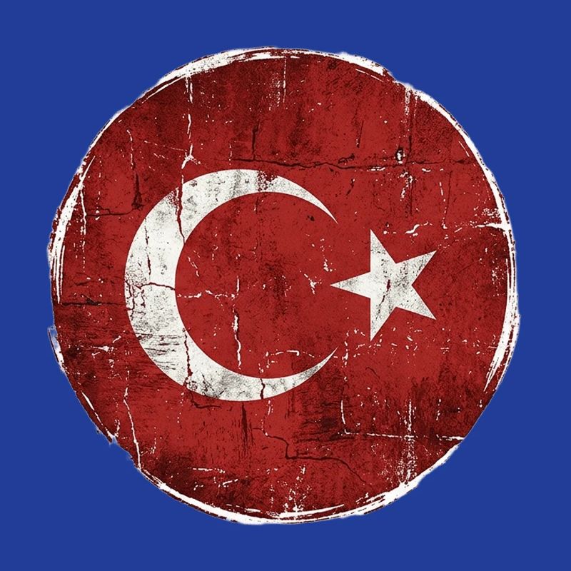 Conception du cercle du drapeau turc