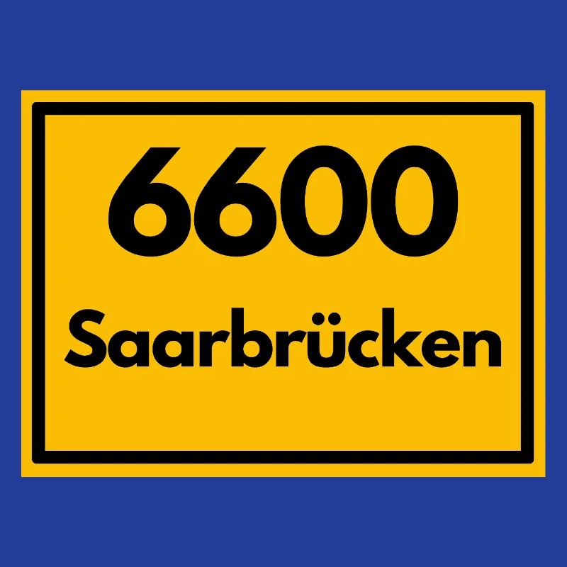 OLD POSTCODE POSTCODE RETRO 6600 SAARBRÜCKEN SAAR