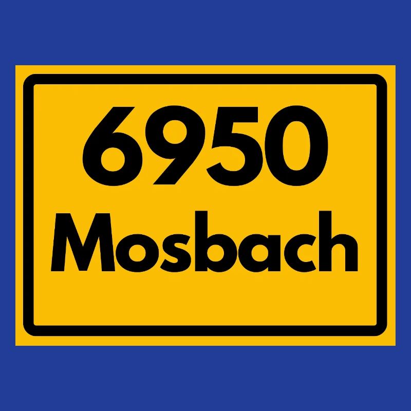 ANCIEN CODE POSTAL RETRO 6950 MOSBACH HEIMAT BW