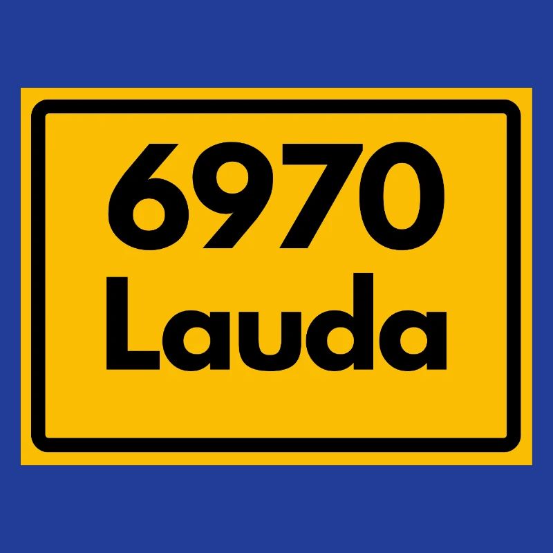 OLD POSTCODE ZIP CODE RETRO 6970 LAUDA HEIMATSTOLZ