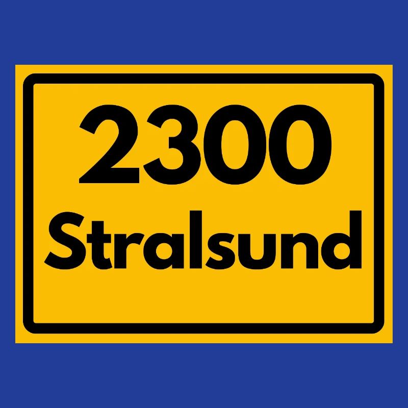 OLD POSTCODE POSTCODE RETRO 2300 STRALSUND HEIMAT