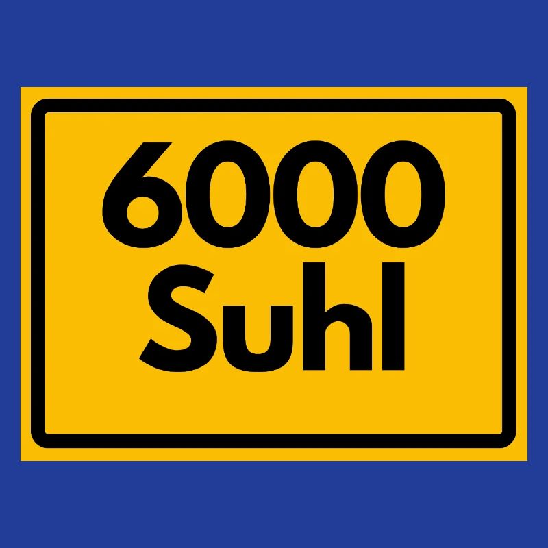 OLD POSTCODE 6000 SUHL HEIMATSTOLZ ORIGINAL