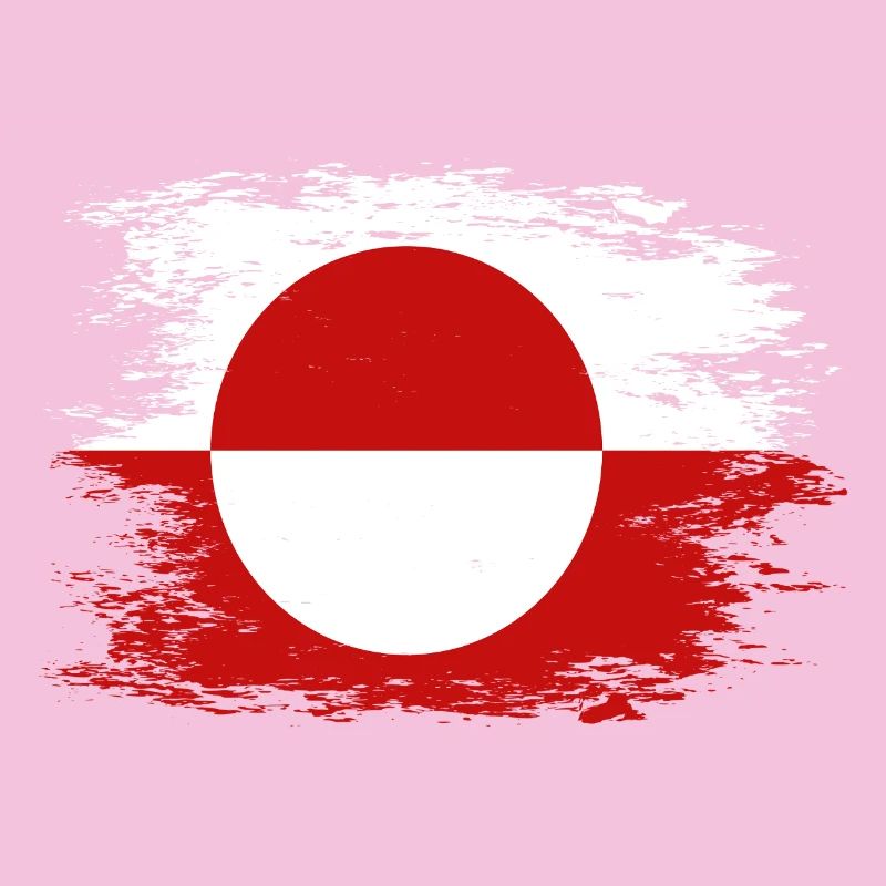 Drapeau du Groenland utilisé