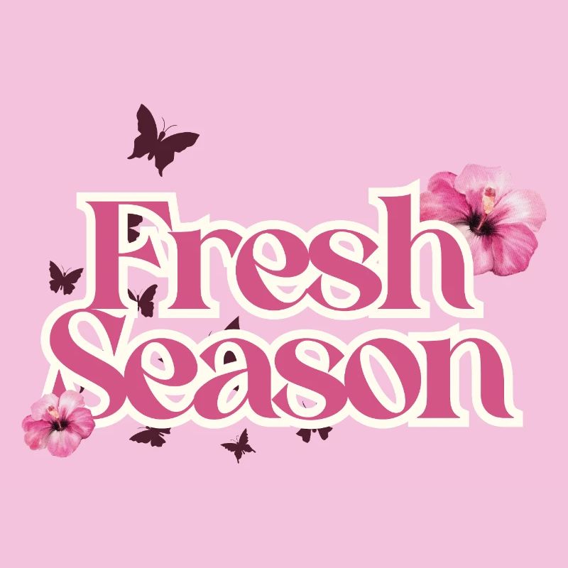 Fraîche Saison Floral Script