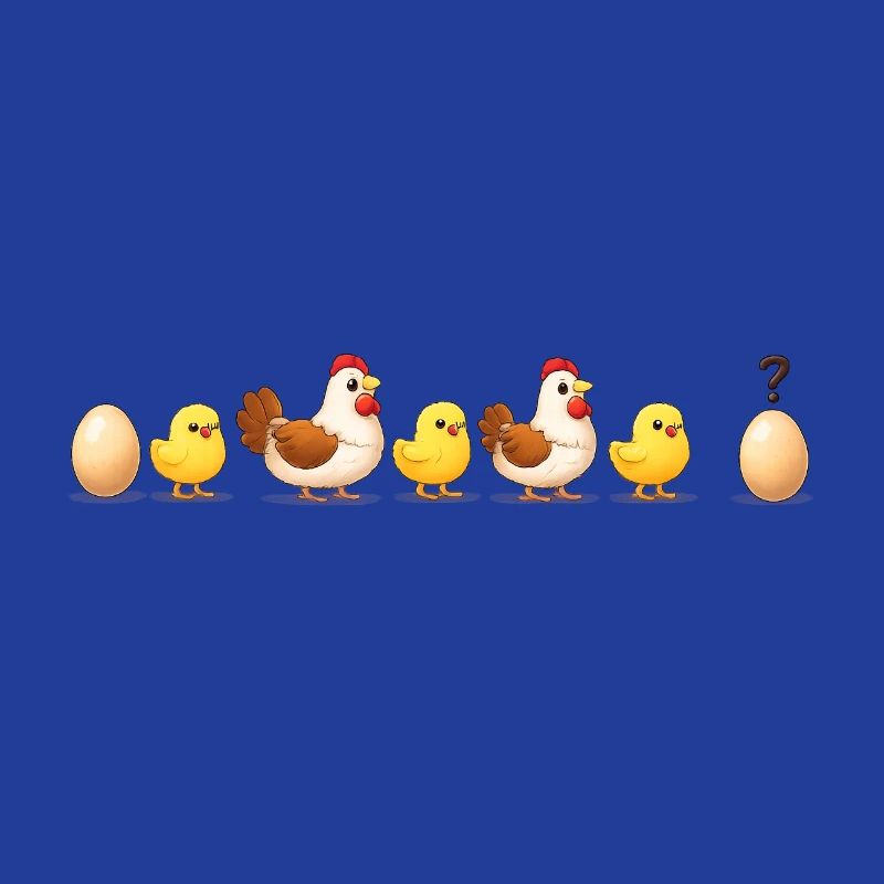 Evolution egg chick hen darwin