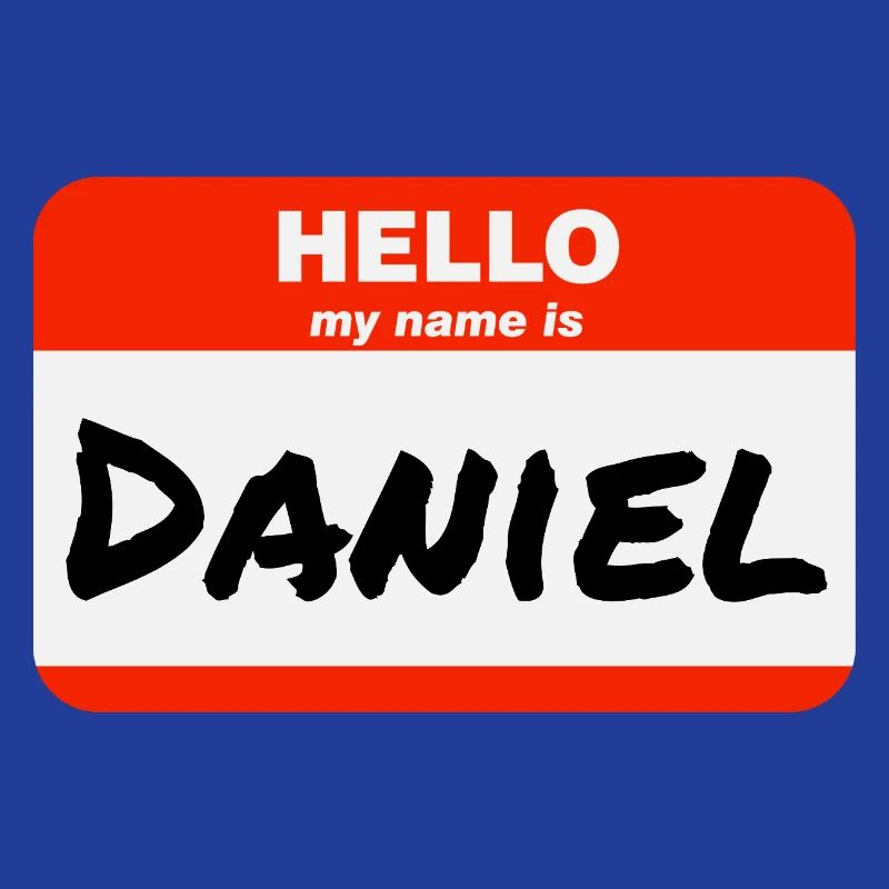 Hello My Name Is Daniel Label Name Tag