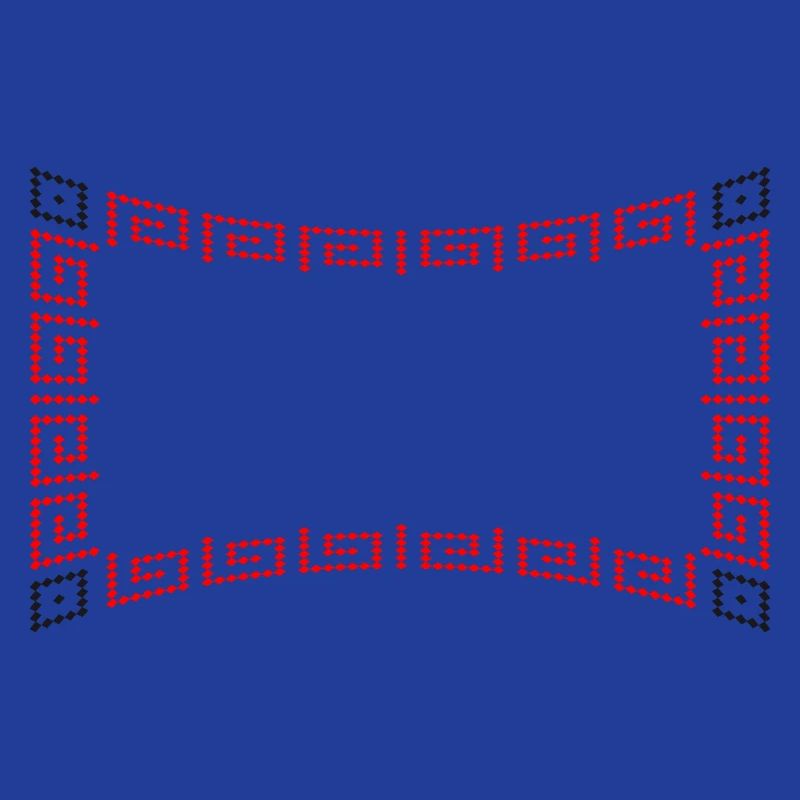 Frame pattern red