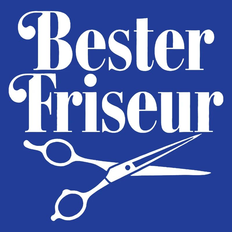 Bester Friseur mit Scheren-Logo