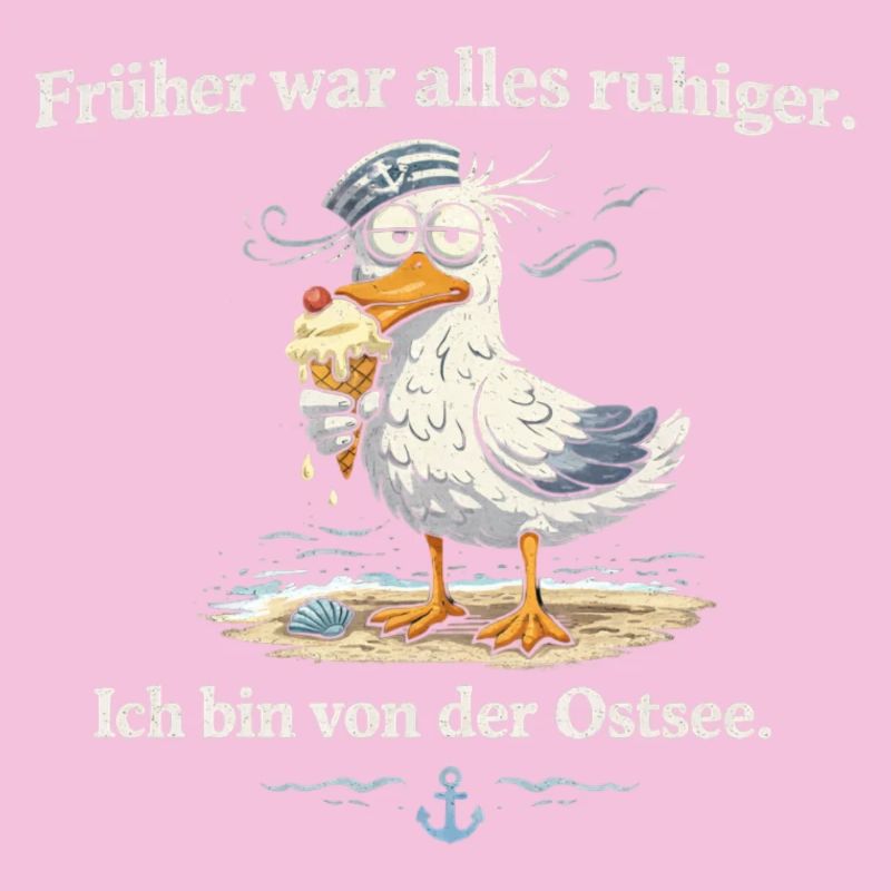 Ostsee Möwe mit Eis früher war alles ruhiger