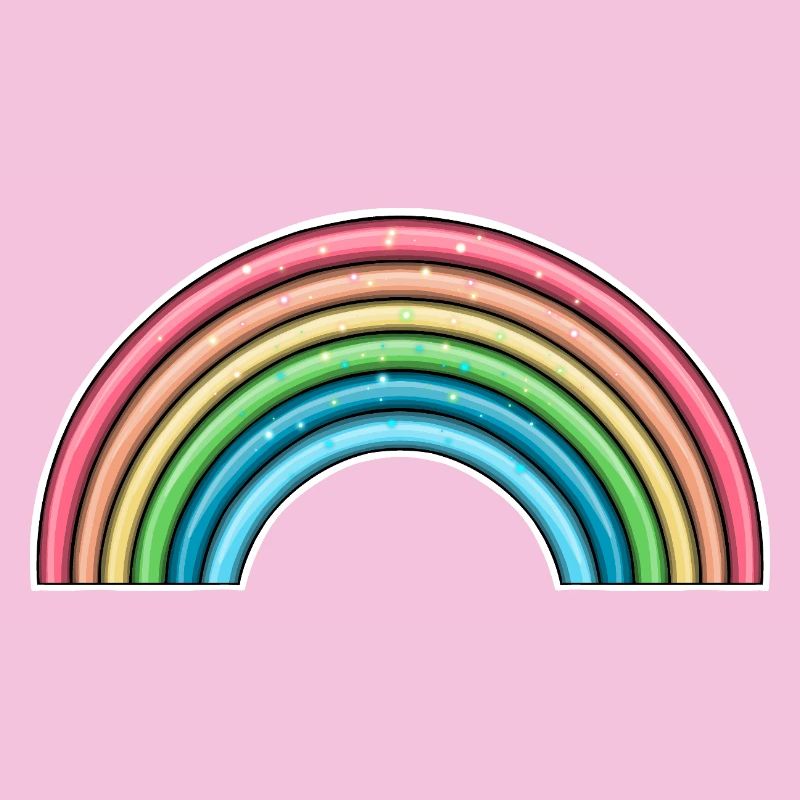 Conception vibrante de l’arche arc-en-ciel