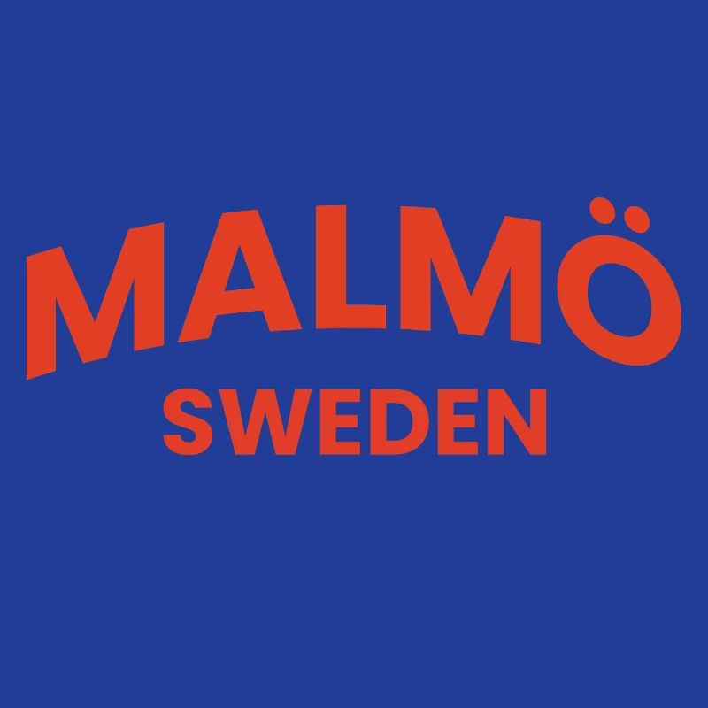 Malmö Red Typography