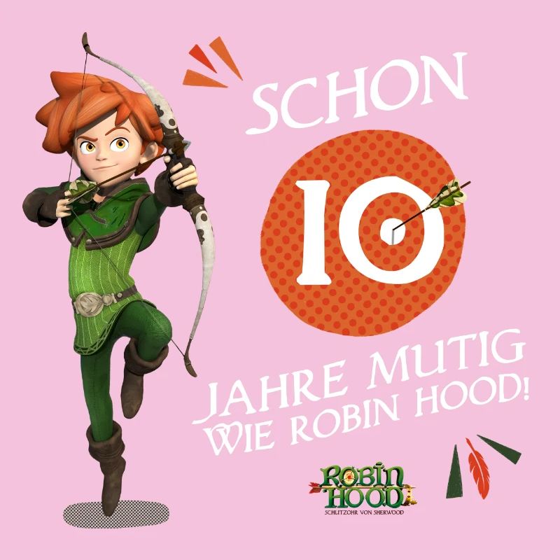 Robin des Bois Rogue Conception d’anniversaire 10 ans