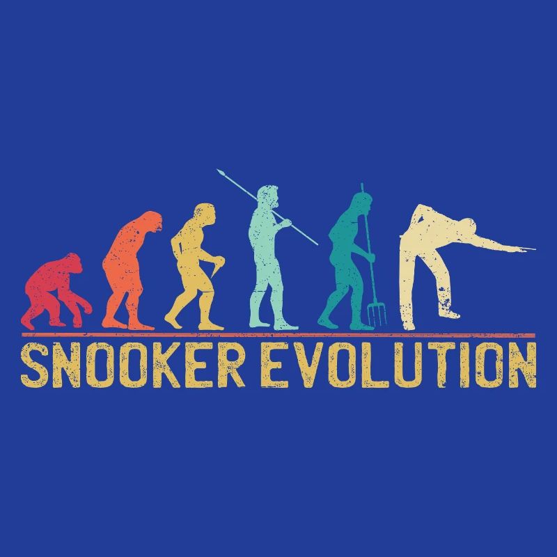 Silhouette de l'évolution du snooker