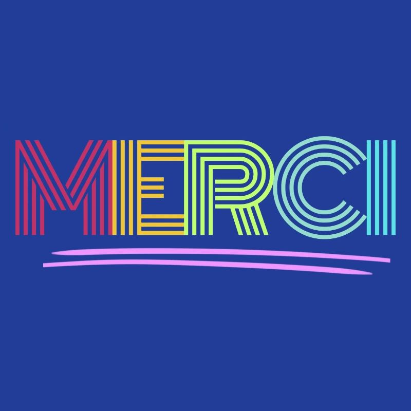 MERCI - Dankeschön - Regenbogen - Danke