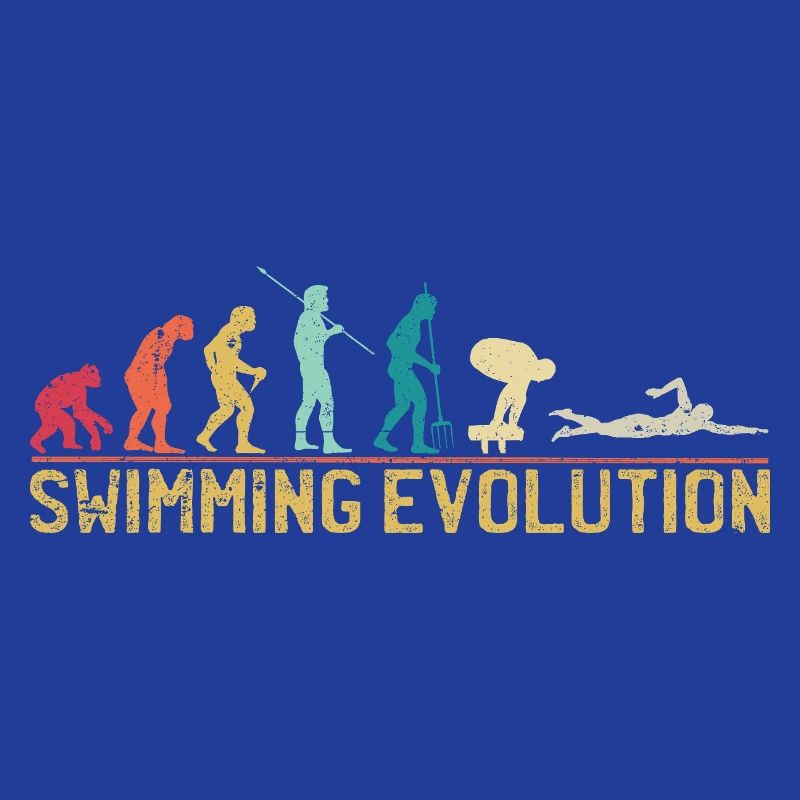 Schwimmen Evolution Fortschritt Illustration