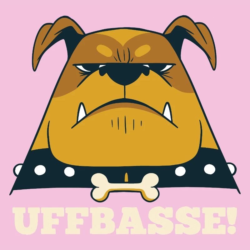 Wütender Mannheimer Hund -  Uffbasse Monnem