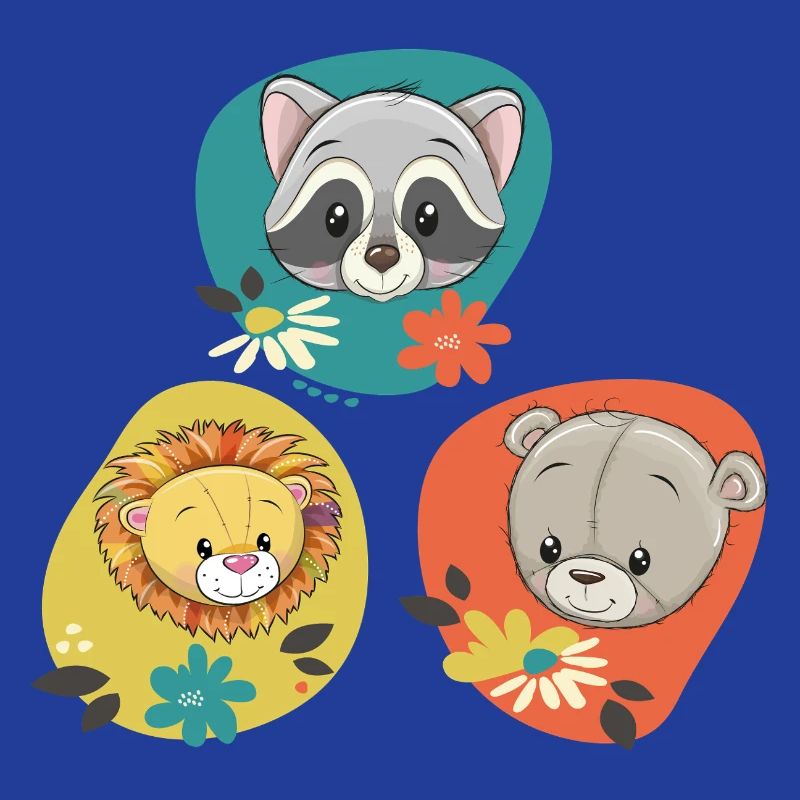 Waschbär Löwe Bär
