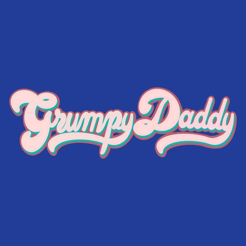 Grumpy Daddy Retro Script - Farbe "Sports Bra"