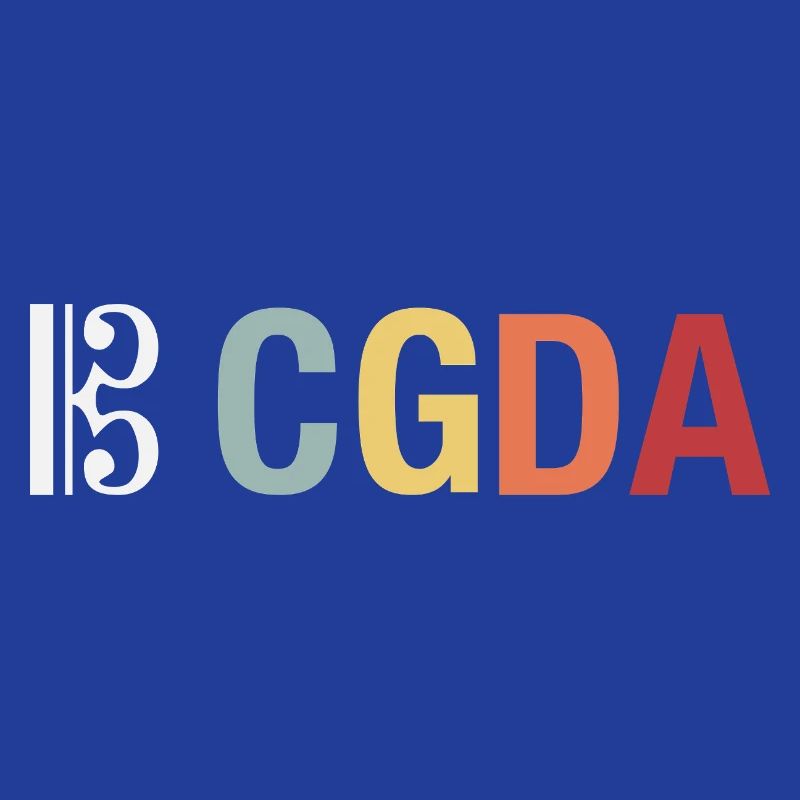 CGDA viola tuning string musician retro