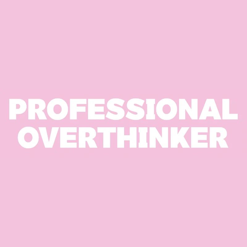 Futuristic Overthinker Typography Design