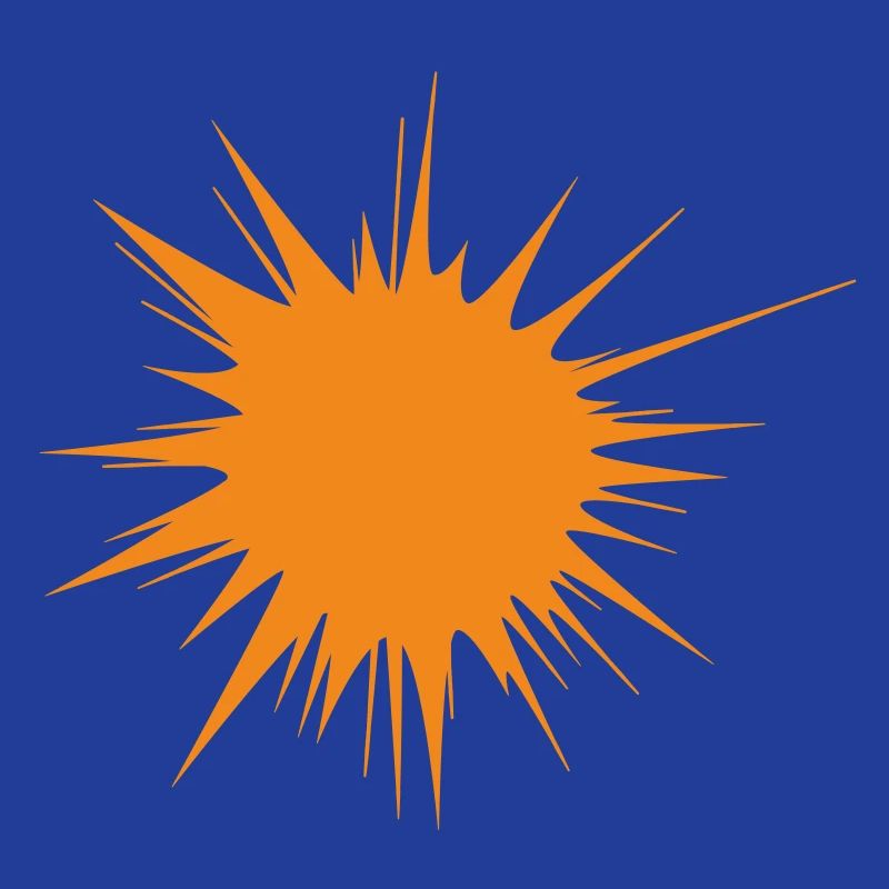 | flash | d’explosion | orange soleil Vectorgraphique