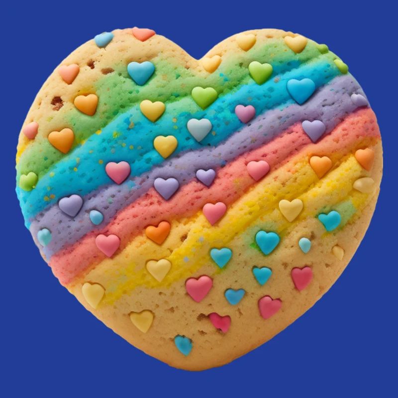 Regenbogenherz Keksdesign