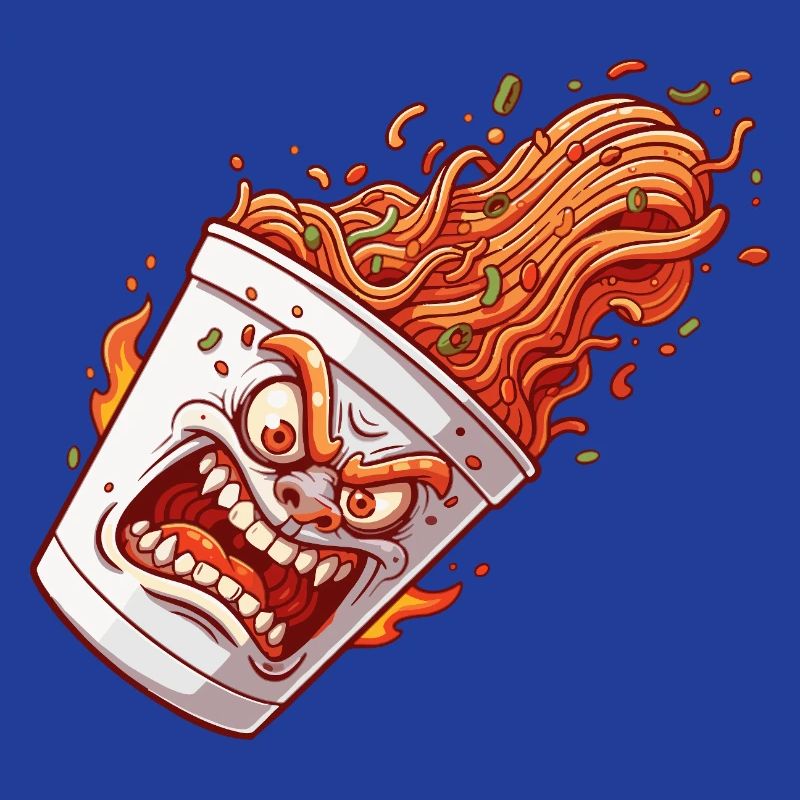 Flammender Becher Wutanfall
