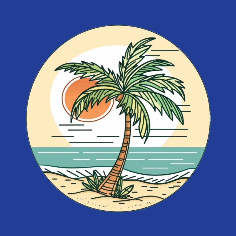Sunset on the beach