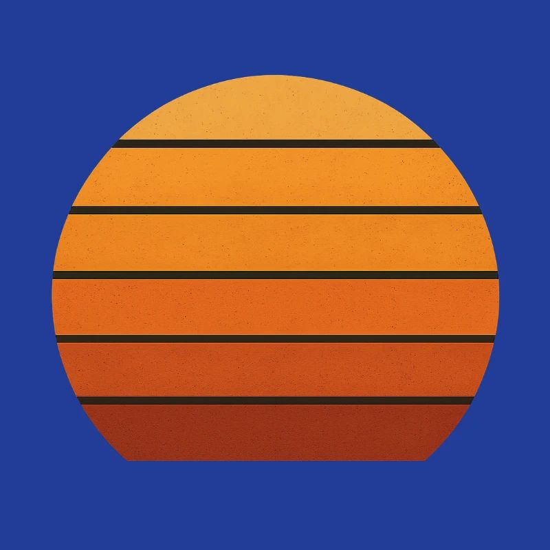 Abstract Sunset Silhouette