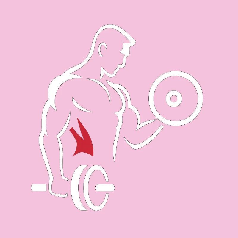 Muscle training with dumbbell and disc
