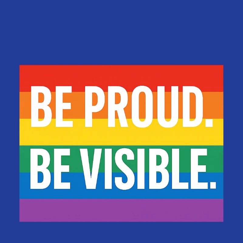 Regenbogen Pride Statement Design
