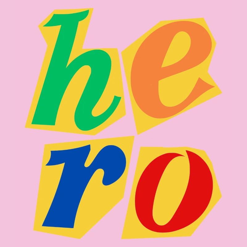 Conception de lettres majuscules Hero