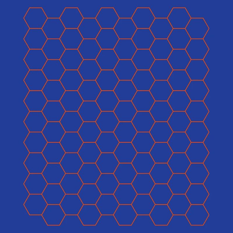 Futuristic Hexagon Pattern Design