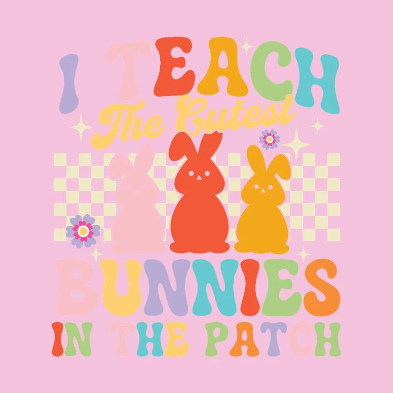 Enseignant de Pâques du patch Teach Bunnies