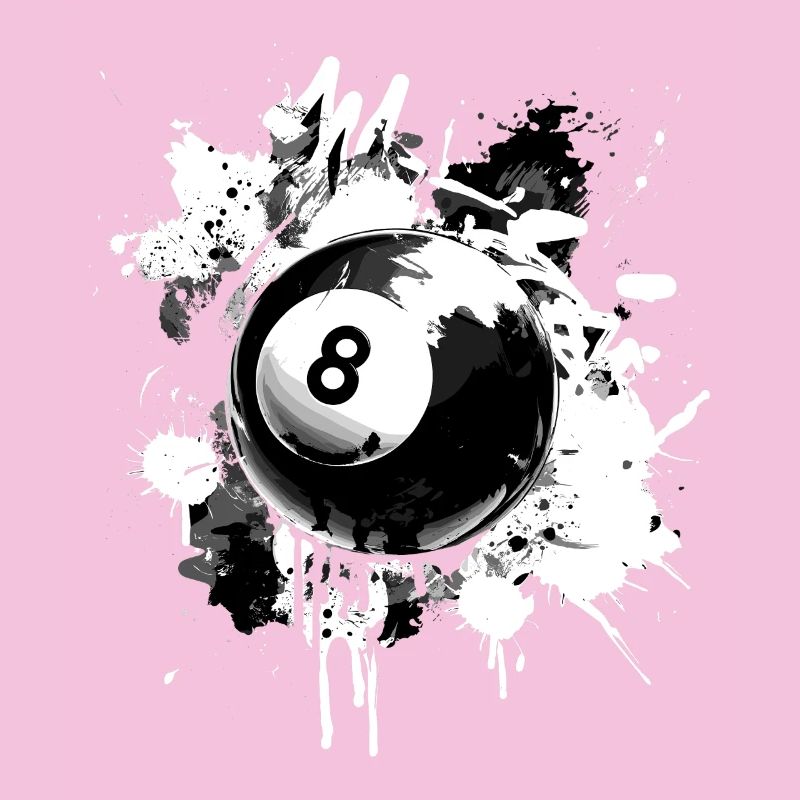 Conception créative de billard à 8 boules