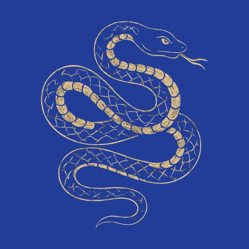 Golden Snake Net Pattern