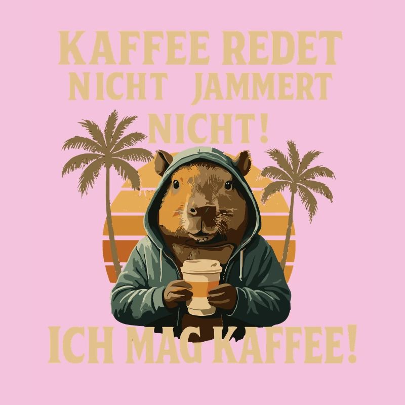 Capybara Coffee Saying Retro