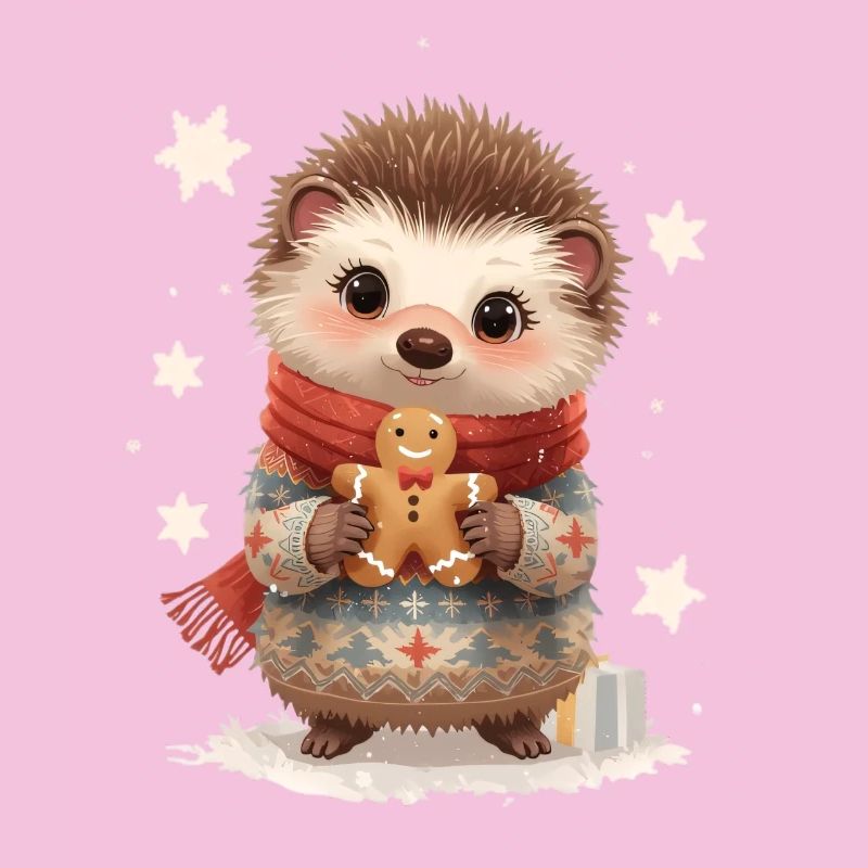 Kuscheliger Igel mit Gingerbread