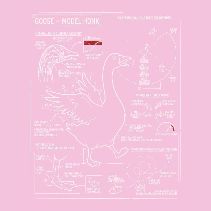 Plan des oies : Modèle de klaxon