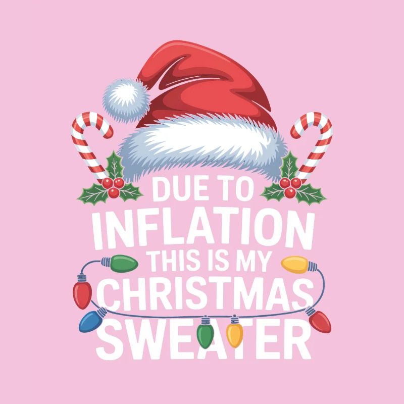 Inflation Weihnachtspullover-Humor