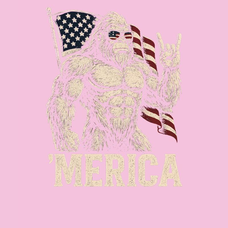 America Bigfoot Drôle 4 juillet Bigfoot Ameri