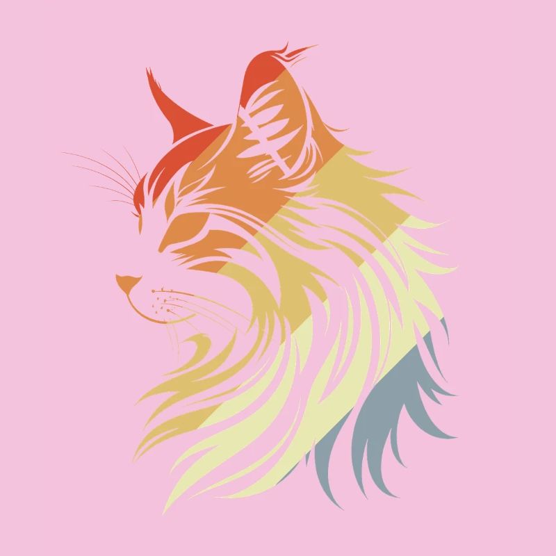 Cat Retro Style