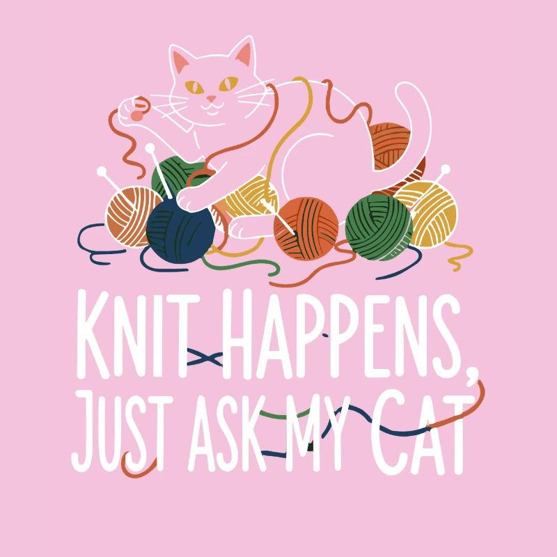 Le tricot arrive – Demandez à mon chat