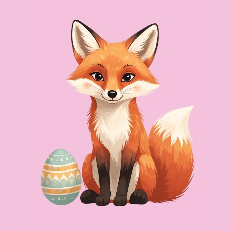 Osterfuchs mit weichem Stil