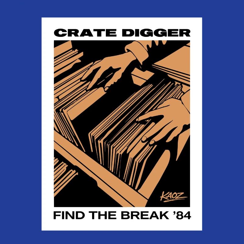 Affiche vinyle Crate Digger 84