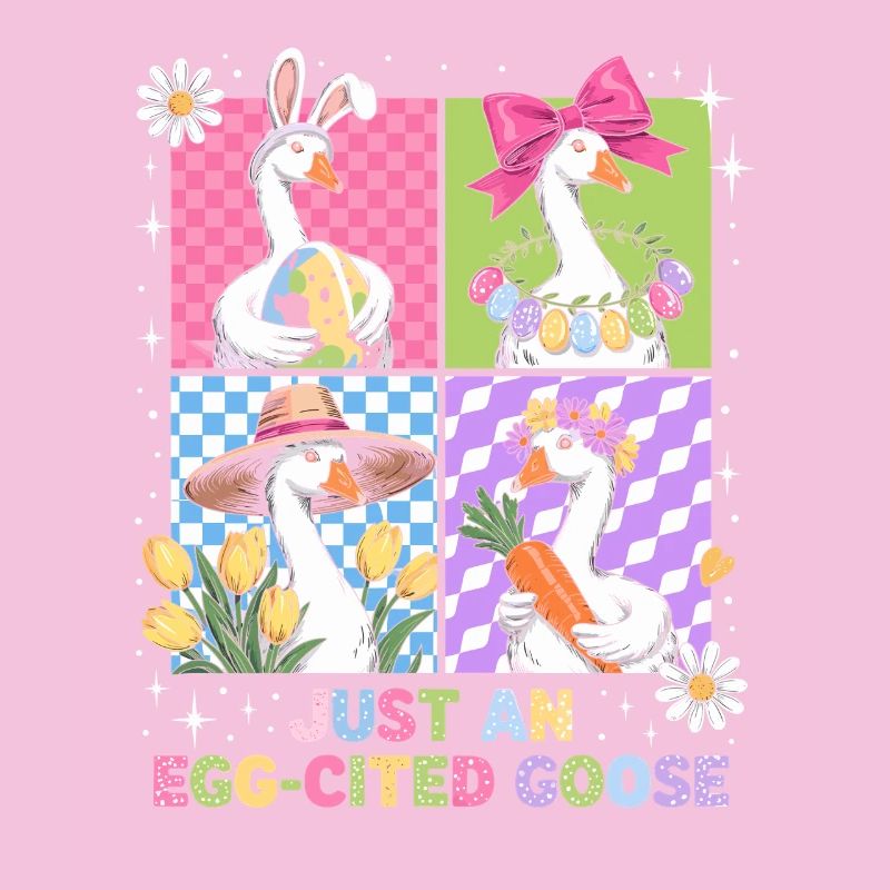Eierfreudige Gans im Vier Panel