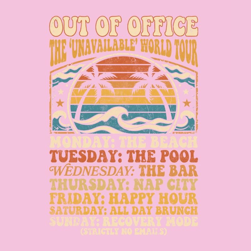 Holiday break beach time weekly schedule