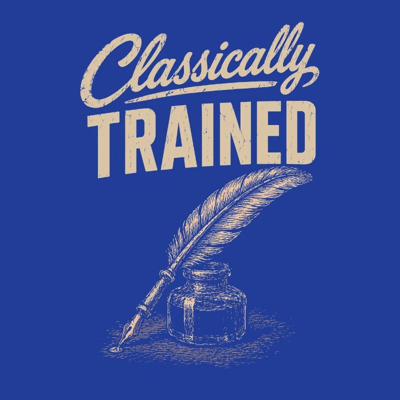 Classically embossed: quill & ink